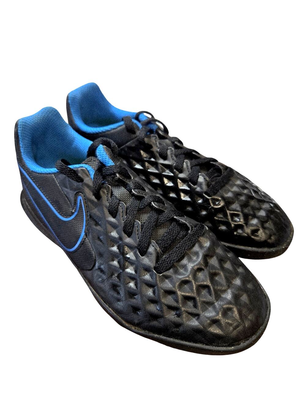Nike Tiempo 1.5 Youth Legends 8 Black Boy's Tennis Shoes Athletic Sneakers 1 1/2